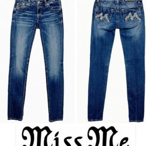 Miss Me Embellished Skinny Jeans Size 27
